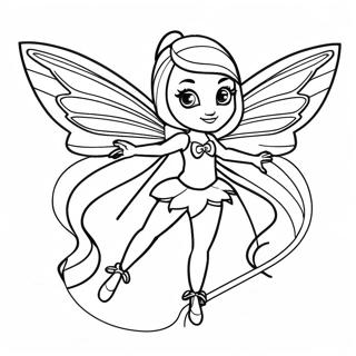 นางฟ้า Winx Club ระบายสี รูปภาพ