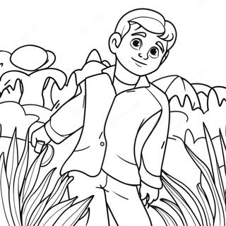 หน้าระบายสีอิอันและบาร์ลีย์อนาคต ระบายสี รูปภาพ
