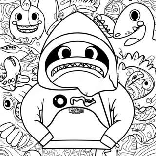 Hnaarabaaysiihuud Bape Shark 116467-51990