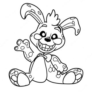 Hnaarabaaysiikhng Nightmare Bonnie Thiinaaklaw ระบายสี รูปภาพ