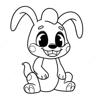 หน้าระบายสีของ Nightmare Bonnie ที่น่ารัก ระบายสี รูปภาพ