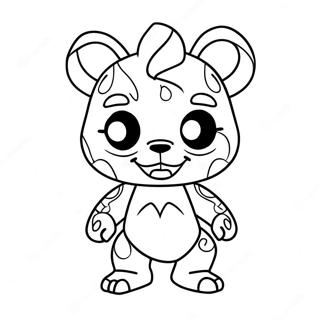 หน้าระบายสี Chibi ของ Nightmare Bonnie ระบายสี รูปภาพ