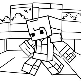 Minecraft สตีฟ ระบายสี รูปภาพ