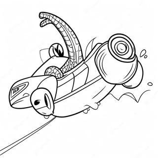 รถสไปเดอร์แมน หน้าระบายสี