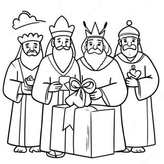 พระคัมภีร์วันคริสต์มาส หน้าระบายสี