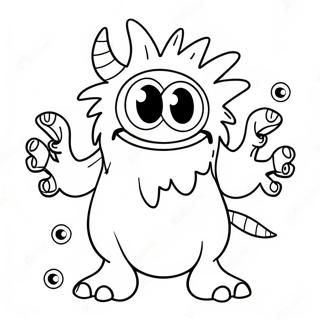 มอนสเตอร์ที่เล่นสนุกจาก My Singing Monsters ระบายสี ระบายสี รูปภาพ