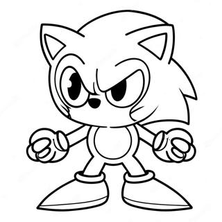 Sonic Exe ระบายสี รูปภาพ