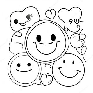 ใบหน้าที่มีรอยยิ้ม หน้าระบายสี